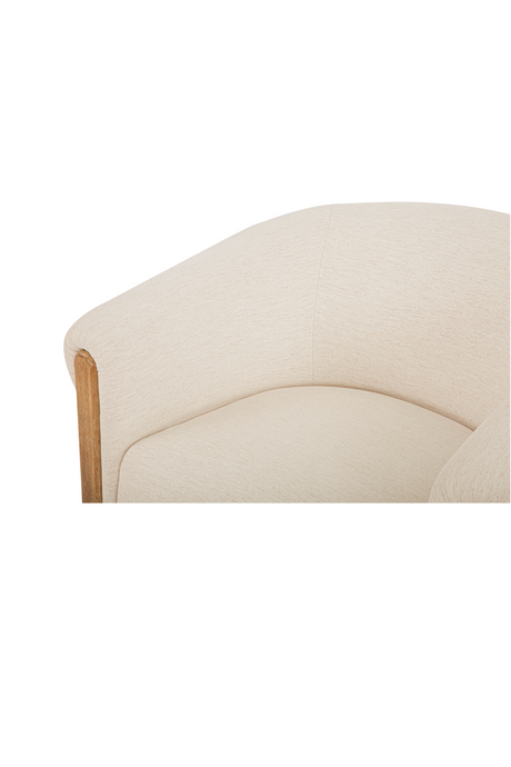Modern European furniture - White Tub-Style Accent Chair - www.oroa.com