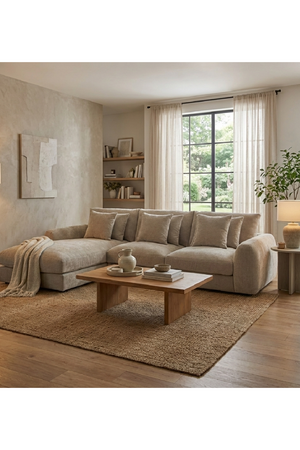 L-Shaped Sectional Sofa | Novi Living Berga | Oroa.com