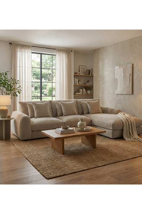 L-Shaped Sectional Sofa | Novi Living Berga | Oroa.com