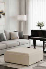 Modern European furniture - Square Tray Storage Ottoman - www.oroa.com