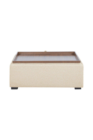 Square Tray Storage Ottoman | Novi Living Montana | Oroa.com