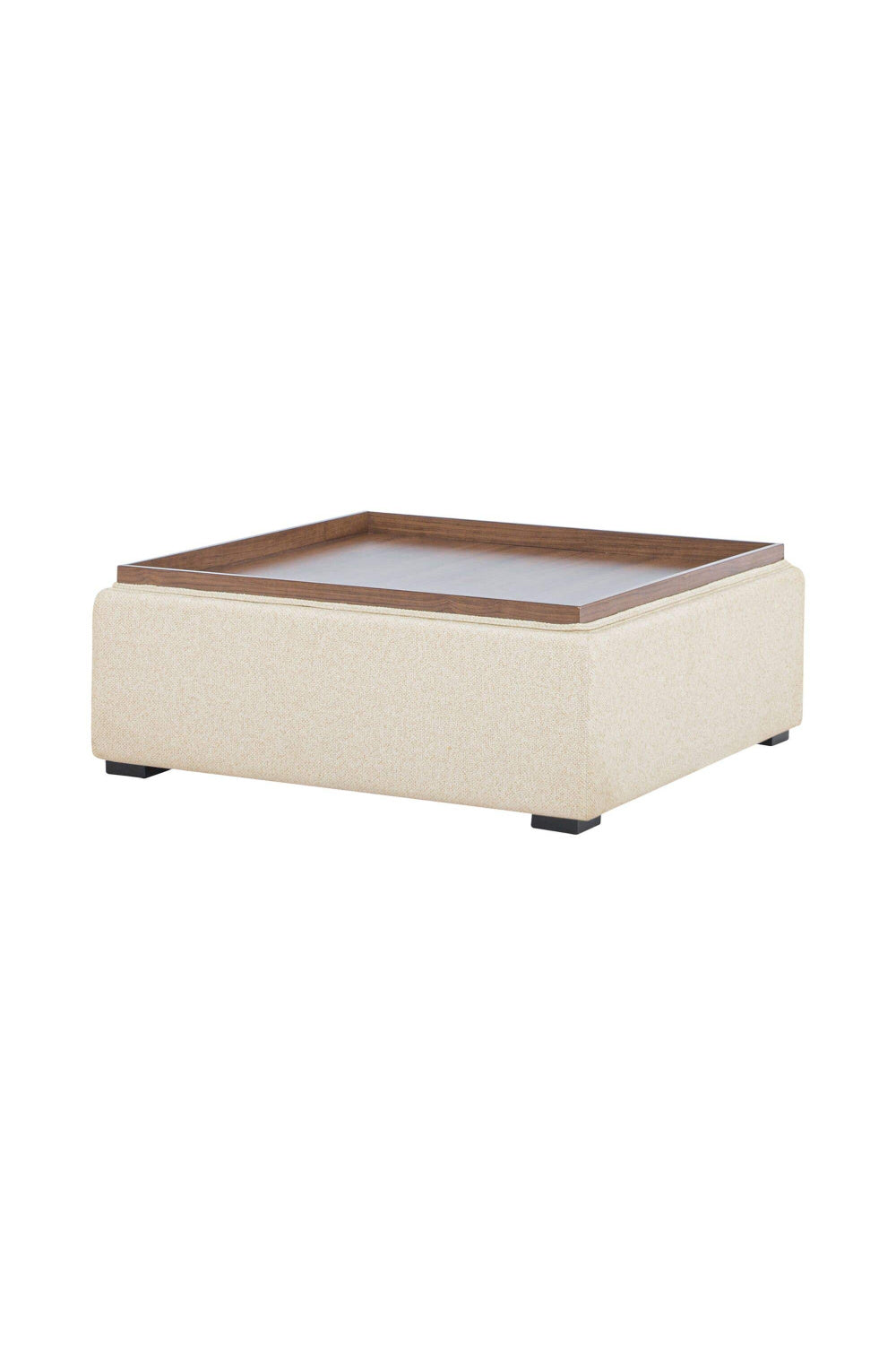 Square Tray Storage Ottoman | Novi Living Montana | Oroa.com