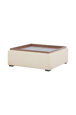Square Tray Storage Ottoman | Novi Living Montana | Oroa.com