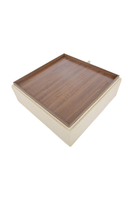 Modern European furniture - Square Tray Storage Ottoman - www.oroa.com