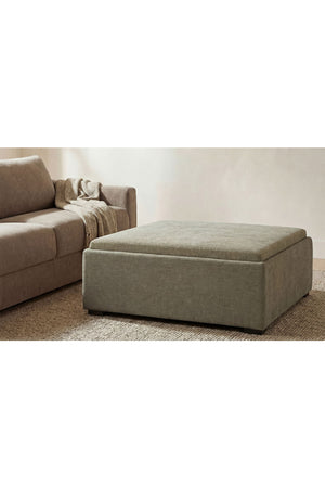 Square Tray Storage Ottoman | Novi Living Montana | Oroa.com
