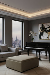 Modern European furniture - Square Tray Storage Ottoman - www.oroa.com