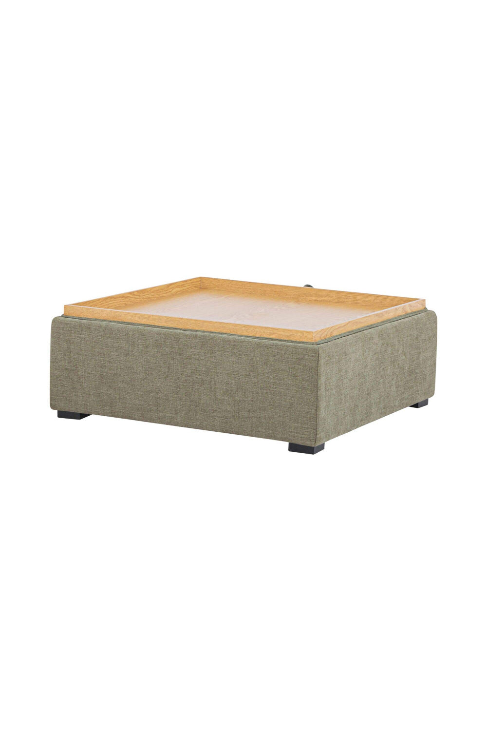 Square Tray Storage Ottoman | Novi Living Montana | Oroa.com