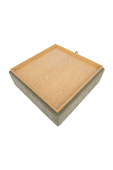 Modern European furniture - Square Tray Storage Ottoman - www.oroa.com