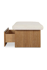 Modern European furniture - Chenille Storage Bench - www.oroa.com