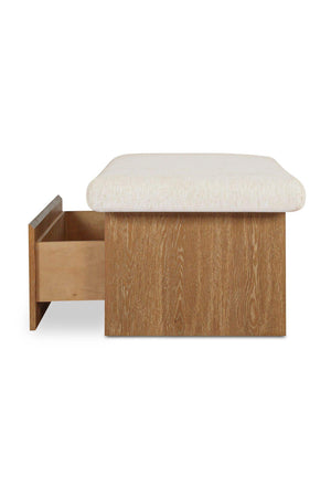 Chenille Storage Bench | Novi Living Gemma | Oroa.com