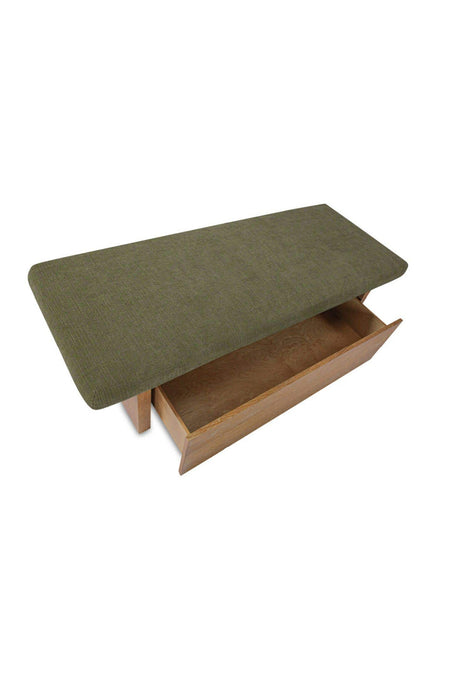 Modern European furniture - Chenille Storage Bench - www.oroa.com