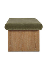 Modern European furniture - Chenille Storage Bench - www.oroa.com
