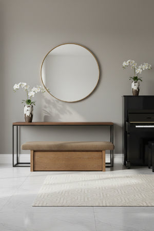 Chenille Storage Bench | Novi Living Gemma | Oroa.com