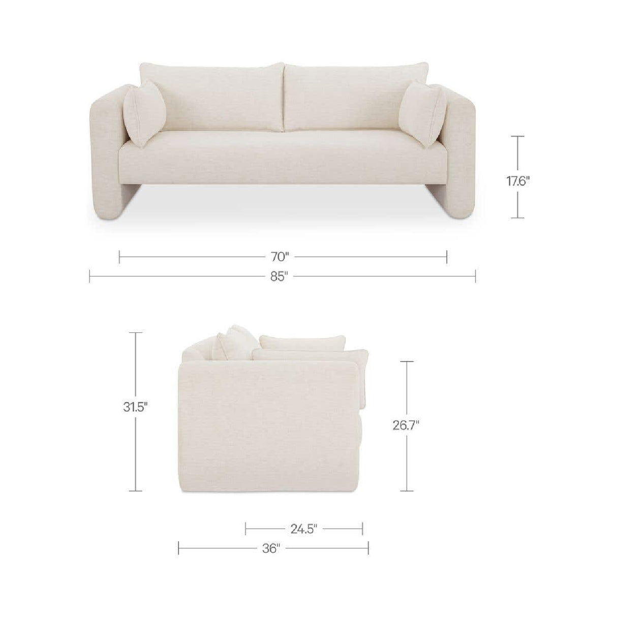 Modern European furniture - Fabric Modern Sofa - www.oroa.com