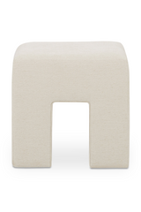 Modern European furniture - Linen Blend Square Stool - www.oroa.com