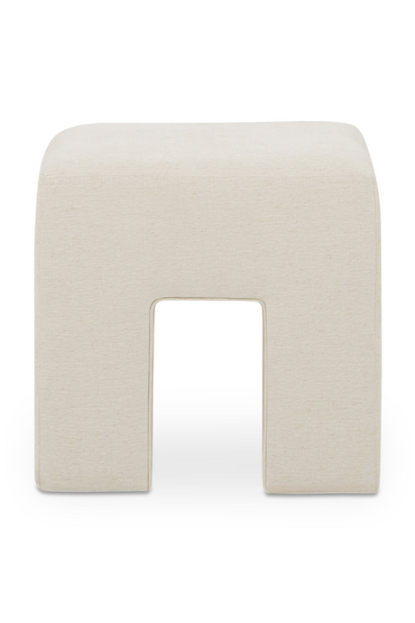 Linen Blend Square Stool | Novi Living Aidy | Oroa.com