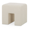 Modern European furniture - Linen Blend Square Stool - www.oroa.com