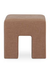 Modern European furniture - Linen Blend Square Stool - www.oroa.com