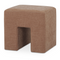 Modern European furniture - Linen Blend Square Stool - www.oroa.com