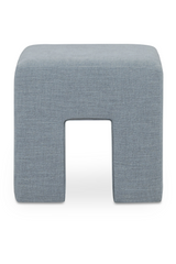 Modern European furniture - Linen Blend Square Stool - www.oroa.com