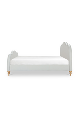 Modern European furniture - Wavy Design Cream Bed - www.oroa.com