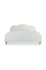 Modern European furniture - Wavy Design Cream Bed - www.oroa.com