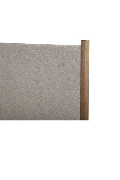 Modern European furniture - Rubberwood Framed Beige Bed - www.oroa.com