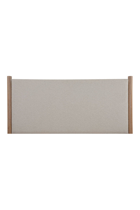 Modern European furniture - Rubberwood Framed Beige Bed - www.oroa.com