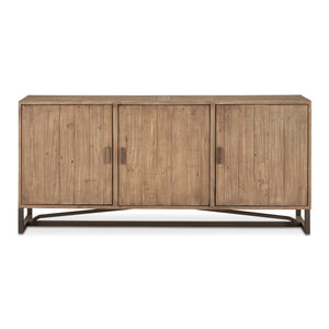 Slatted Pine 3-Door Sideboard | Novi Living Sierra | Oroa.com
