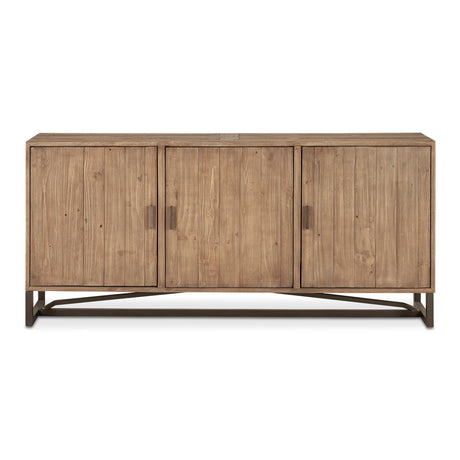 Slatted Pine 3-Door Sideboard | Novi Living Sierra | Oroa.com