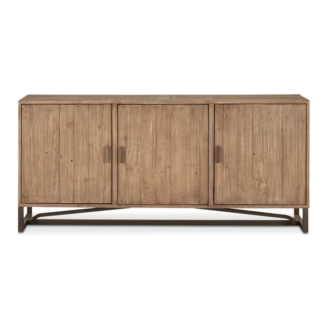Slatted Pine 3-Door Sideboard | Novi Living Sierra | Oroa.com