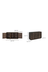 Modern European furniture - Matte Pine 3-Door Sideboard - www.oroa.com