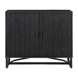 Modern European furniture - Slatted Pine 2-Door Cabinet - www.oroa.com