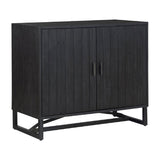 Modern European furniture - Slatted Pine 2-Door Cabinet - www.oroa.com