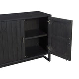 Modern European furniture - Slatted Pine 2-Door Cabinet - www.oroa.com