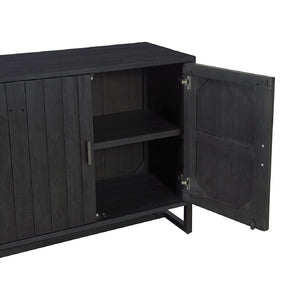 Modern or European furniture - Slatted Pine 2-Door Cabinet - link to oroa.com