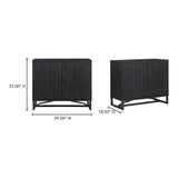 Modern European furniture - Slatted Pine 2-Door Cabinet - www.oroa.com