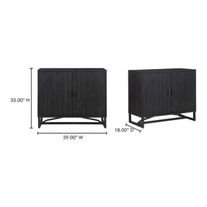 Modern or European furniture - Slatted Pine 2-Door Cabinet - link to oroa.com