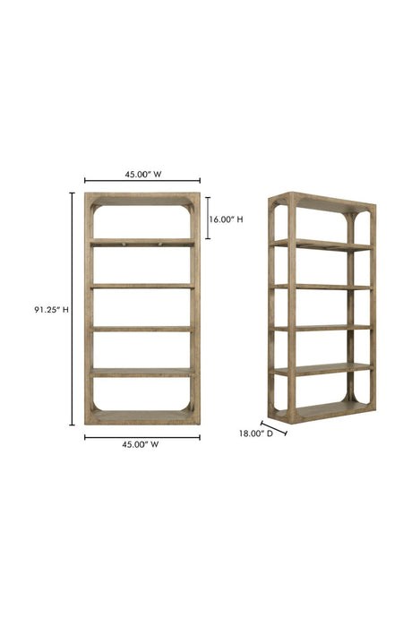 Modern European furniture - Pine Wood Bookshelf - www.oroa.com