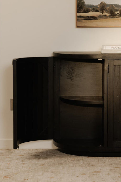 Modern European furniture - Pine Wood 4-Door Sideboard - www.oroa.com