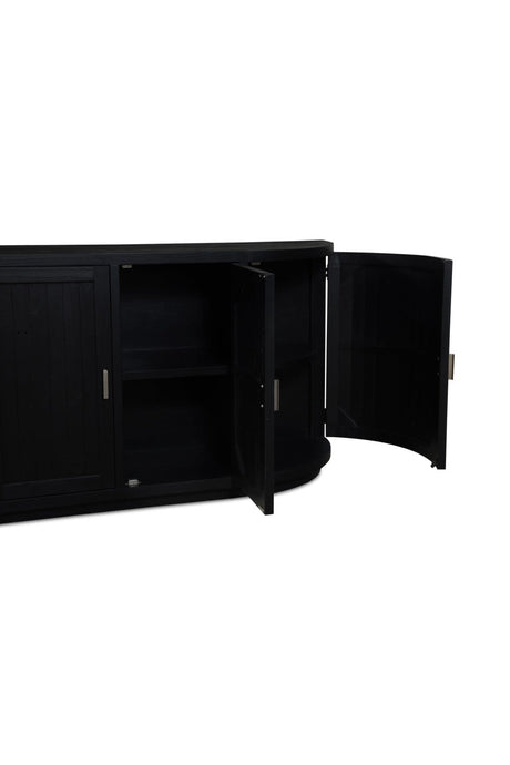 Modern European furniture - Pine Wood 4-Door Sideboard - www.oroa.com