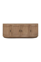Modern European furniture - Pine Wood 4-Door Media Cabinet - www.oroa.com
