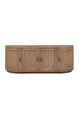 Modern European furniture - Pine Wood 4-Door Media Cabinet - www.oroa.com