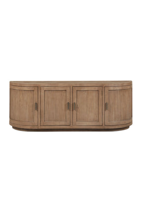 Modern European furniture - Pine Wood 4-Door Media Cabinet - www.oroa.com