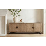 Modern European furniture - Pine Wood 4-Door Media Unit - www.oroa.com