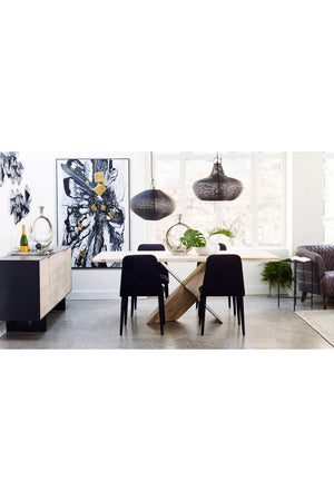 Modern European furniture - White Waxed Oak Dining Table - www.oroa.com