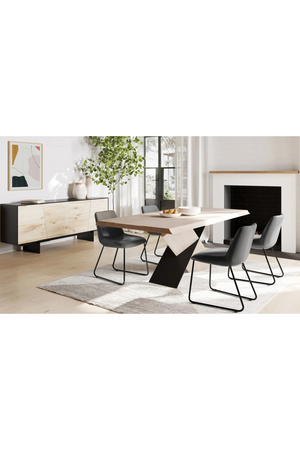 Modern European furniture - White Waxed Oak Dining Table - www.oroa.com