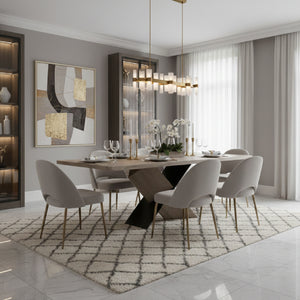 Modern European furniture - White Waxed Oak Dining Table - www.oroa.com