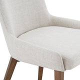 Modern European furniture - Beige Curved High-back Dining Chair - www.oroa.com