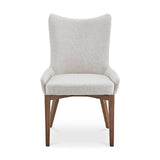 Modern European furniture - Beige Curved High-back Dining Chair - www.oroa.com